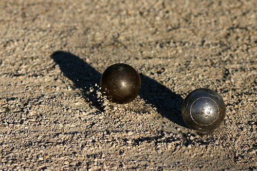 Jeux de boules en Provence, photo pascal lando